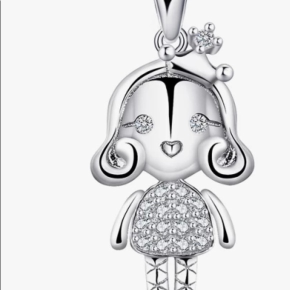 Little Princesse Girl Charm Pendant